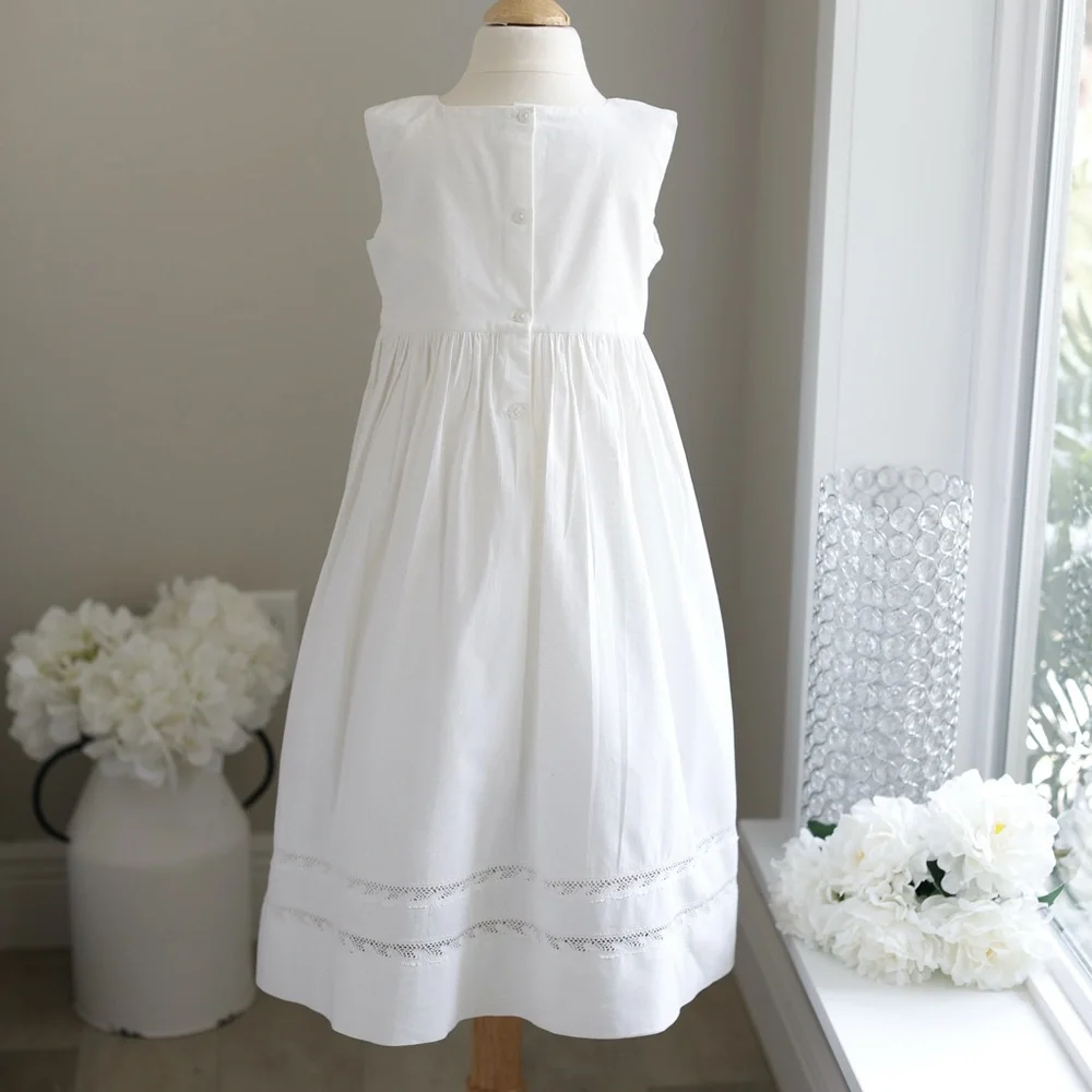 Strasburg Dress NWOT Ivory/White Cotton Lace size 10 Vacation Beach Portrait